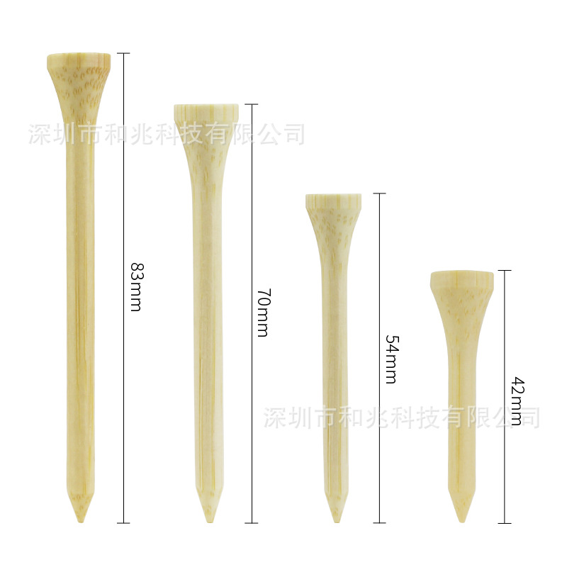 GOLF nail GOLF log color bamboo nail GOLF bamboo ball holder bamboo tee bulk four sizes can be selected
