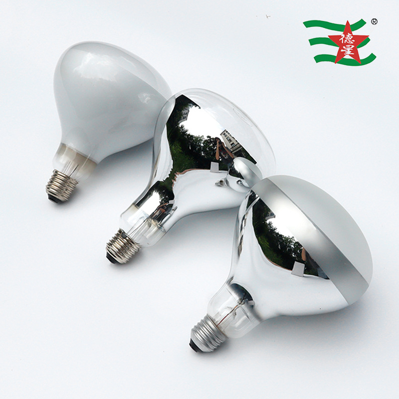 Инфракрасная лампа R125 для обогрева скота, с внутренним матовым покрытием