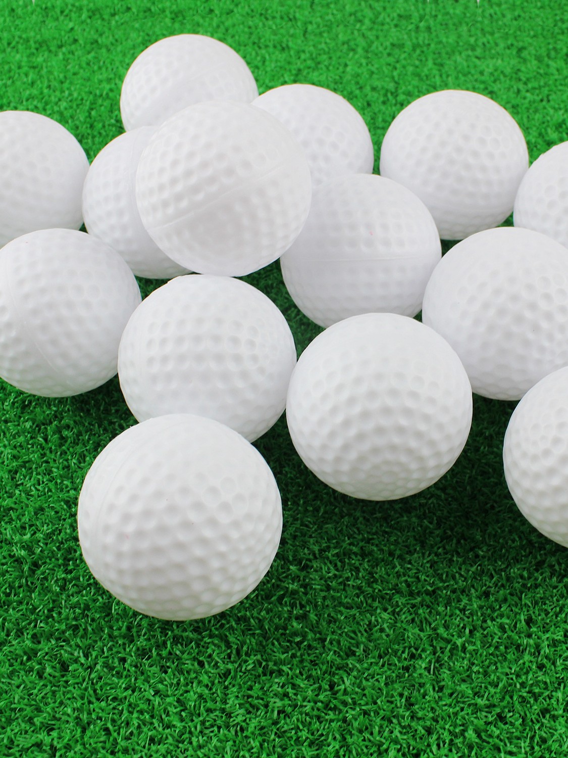 41mm White Golf Ball Pe Blow Molding Hollow Non-Porous Ball Indoor Practice Ball Pet Toy Ball
