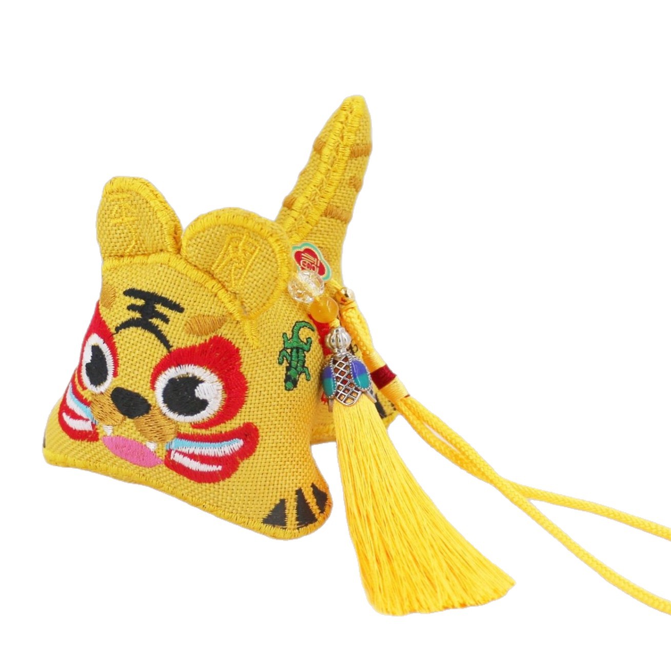 [Recommended] Traditional Handmade Stereo Embroider Tiger Pendant, Safe and Happy Little Tiger, Five Poisonous Small Gifts