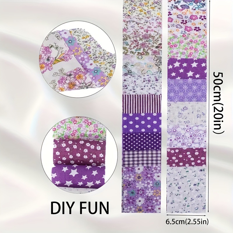 Geometric Pattern Fabric Strip Set Patchwork Quilting