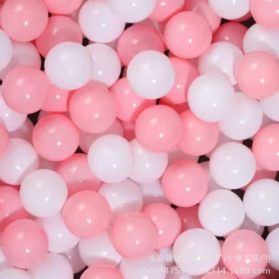 Macaron Ocean Ball Children's Playground Toy Ball 7cm Castle Wave Ball Wholesale Baby Grasping Thickened Safety