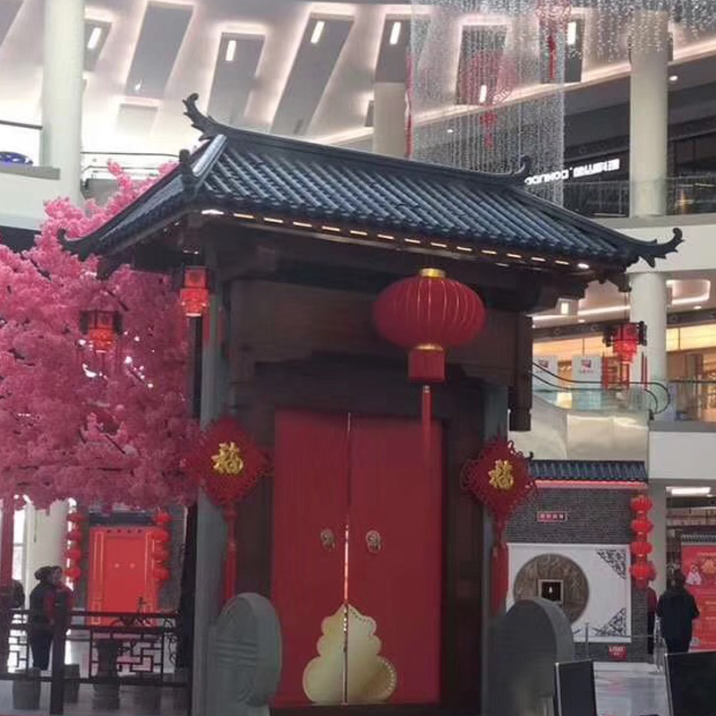 Manufacturer Wholesale Antique Resin Tiles, Plastic Tiles, Door Tiles, Chinese-Style Eaves and Walls, Decorative Tiles, Wall-Top Integrated Tiles