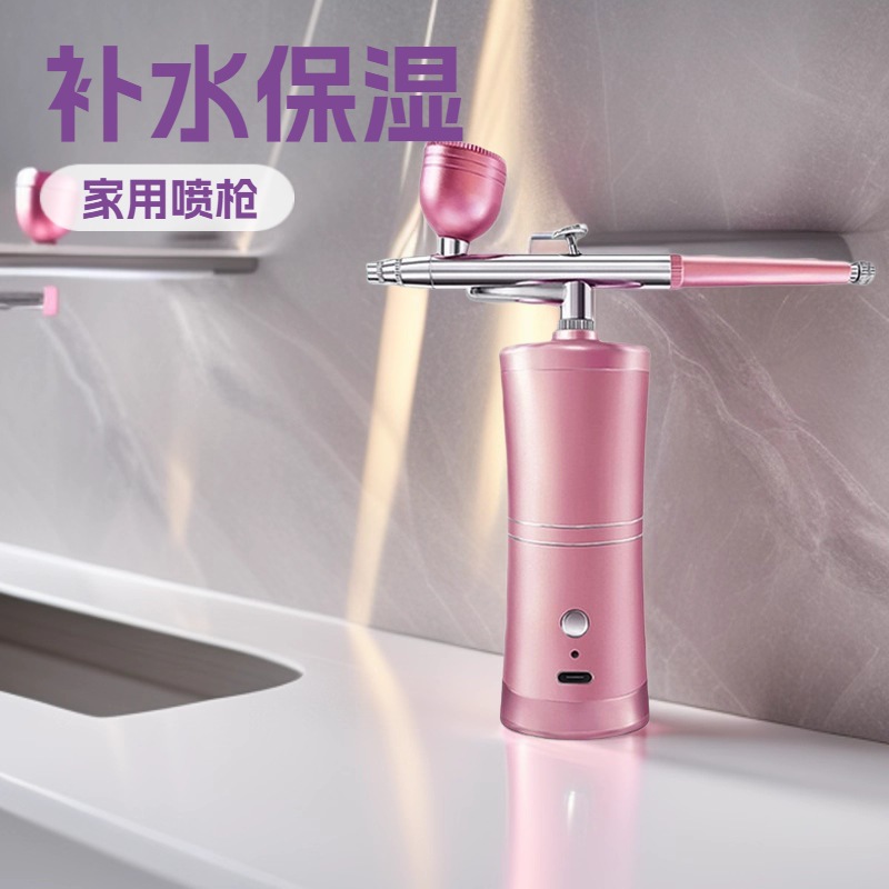 Высоконапорный нано-спрей, маленькое устройство для инъекции кислорода, увлажняющий распылитель, бытовой распылитель для красоты, ручное водное устройство для кислорода