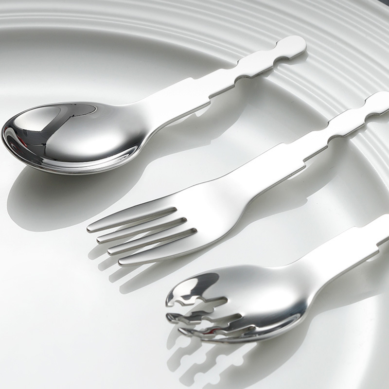 Customized 304/316 Stainless Steel Kidsren's Feeding Tableware Semi-Finished Products Baby Spoon and Fork Tableware Accessories