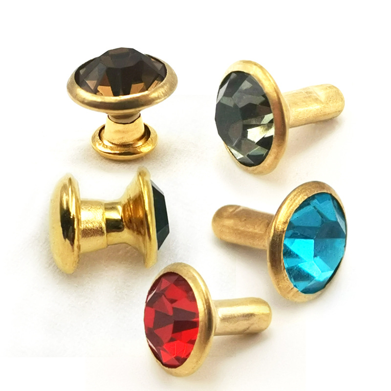 Factory wholesale DIY Phnom Penh color a grade pipe drill clothing accessories bag rivets decorative accessories glass rhinestones