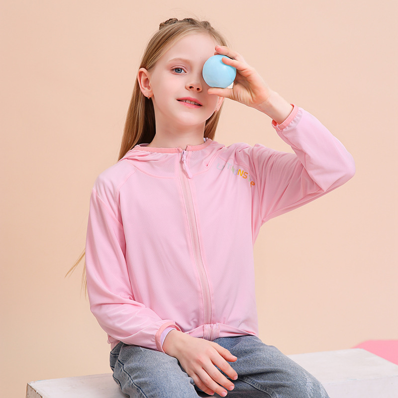 New Summer Children's Sunscreen Clothes Boys' Quick-drying Coat Girls' Skin Clothes Children's Anti-mosquito Clothes Sportswear Generation Hair