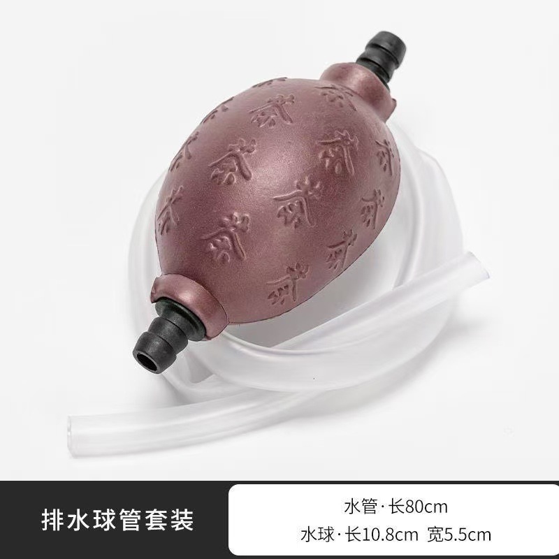 80cm long tea tray drain pipe with absorbent ball tea table tea set drain pipe silicone hose tea ceremony accessories