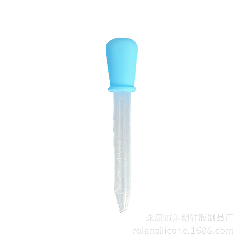Baby food grade silicone dropper multifunctional anti-choking medicine feeder with scale 5ml baking candy dropper tool