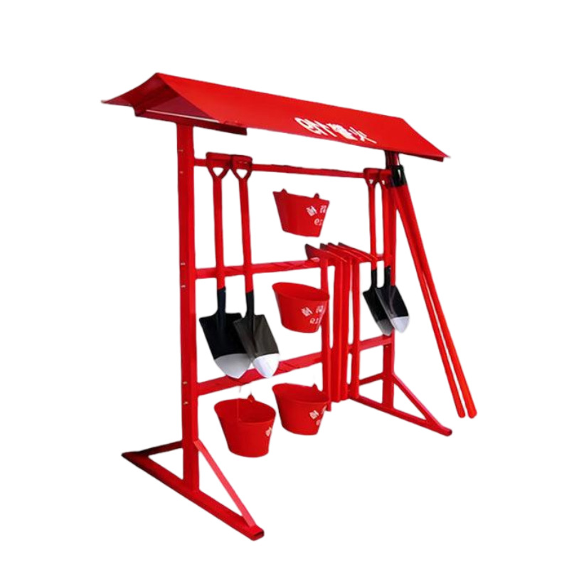 Fire Equipment Tool Rack Fire Tool Rack Double Row Construction Site Fire Equipment Cabinet