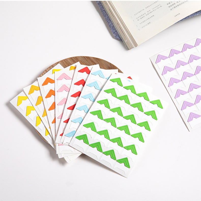 Amazon cross-border dedicated to DIY photo album accessories photo corner stickers photo corner stickers