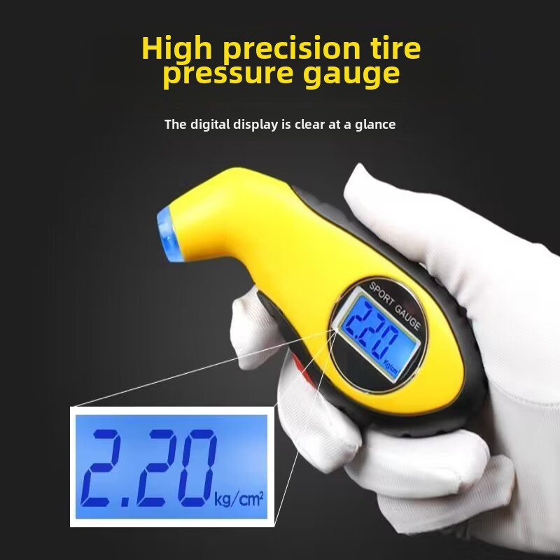 High-precision electronic digital display tire pressure monitoring gauge automobile tire pressure gauge automobile tire pressure gauge tire pressure gauge monitor