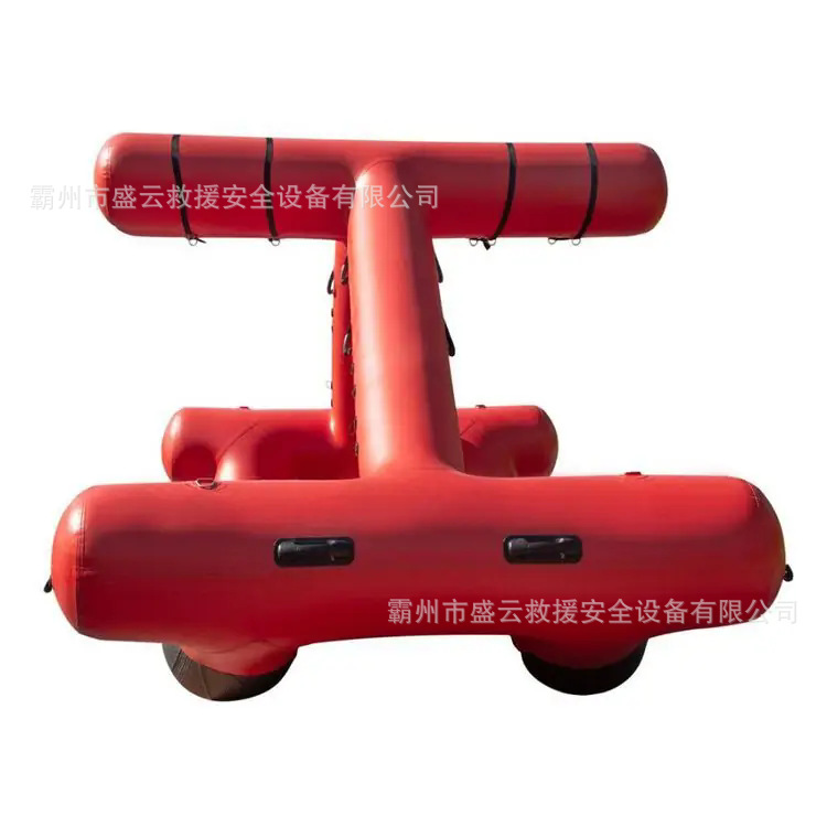 Self-Righting Water Search and Rescue Boat, Self-Righting Rapids Lifeboat, Inflatable Rescue Material Transport Boat
