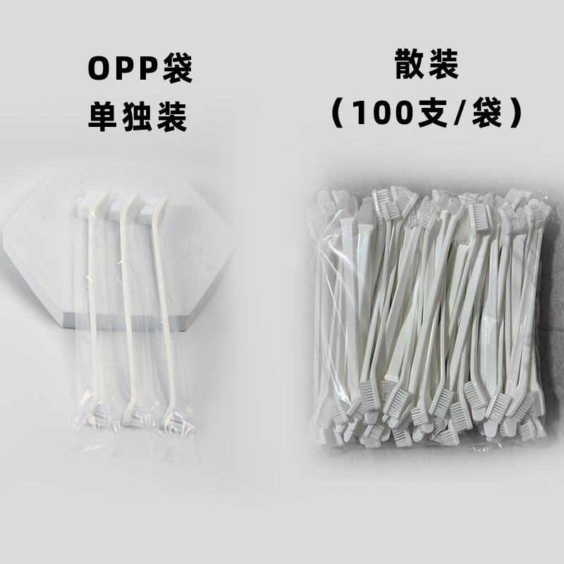 Pet Toothbrush Dog Toothbrush Cat Toothbrush Cat Long Handle Double Head Toothbrush Dog Oral Cleaning Care in stock Wholesale