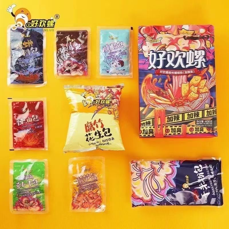 Good Huan snail snail powder plus spicy and smelly 400g good joy authentic Guangxi Liuzhou specialty rice noodle sour and spicy powder wholesale