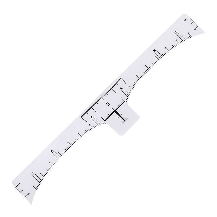 Disposable tattoo auxiliary design eyebrow ruler eyebrow design ruler transparent paste tattoo eyebrow ruler wholesale