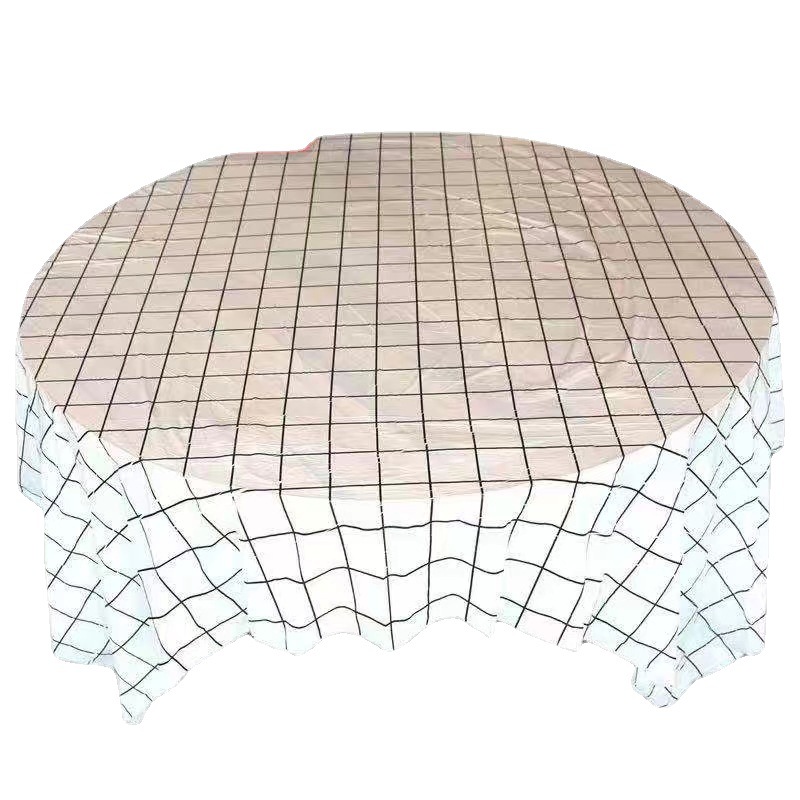 Factory Direct supply disposable net red plaid picnic mat stall tablecloth restaurant restaurant round tablecloth wholesale