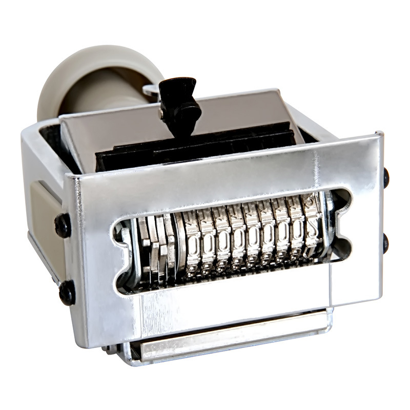 Deli 7509 Nine-Digit Automatic Numbering Machine (White) (Taiwan) Financial Office Supplies