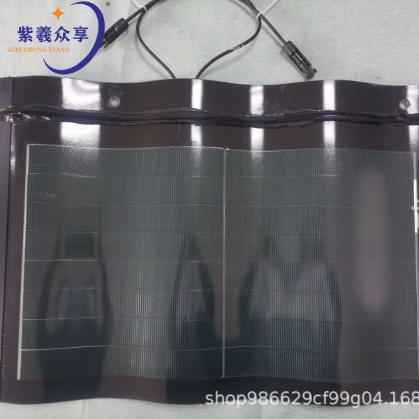 Curved Solar Tile Photovoltaic Tile Household Roof Power Panel BIPV Building Hanwa Waterproof and Heat Insulation