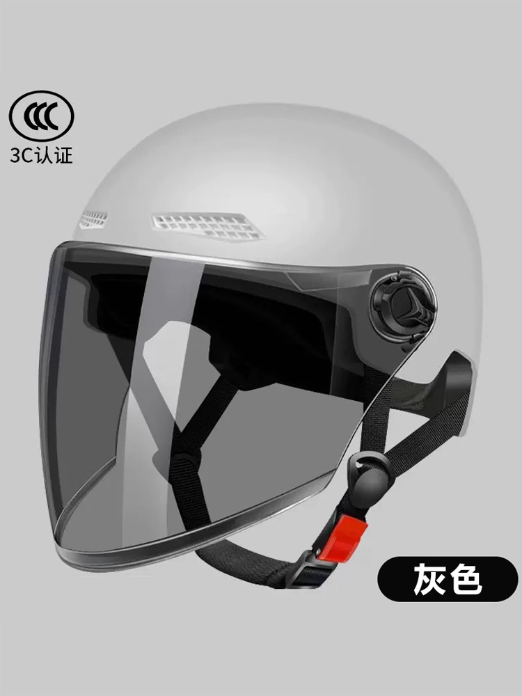Полушлем для электромобиля для мужчин и женщин, всесезонный, сертифицированный 3C, летняя защита от солнца