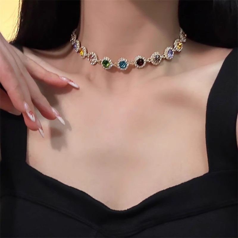 2025 Explosions Punk Y2K Dark Style Necklace Women's Ins Niche Design High-grade Gothic Clavicle Chain Trendy