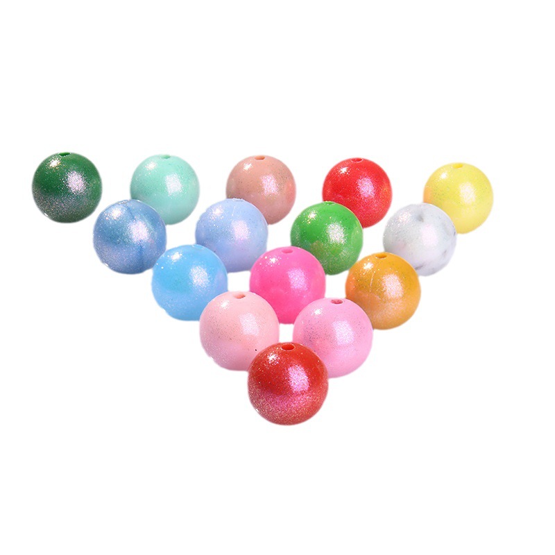 Cross-Border Silicone Beads Round 15mm Round Beads Food Grade Baby Silicone Beads Jewelry Kidsren's Pacifier Chain Accessories Now