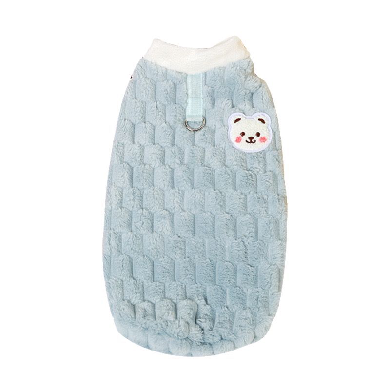 Autumn and Winter New Loveable Pet Dog Cat Clothes Winter Warm Scarab Velvet Vest Warm