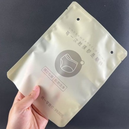 Fushunyuan High-End Underwear Packaging Bag, Individually Packaged, High-End Disposable Sealed Bag, Needs Heat Sealing and Can Be Printed with Logo