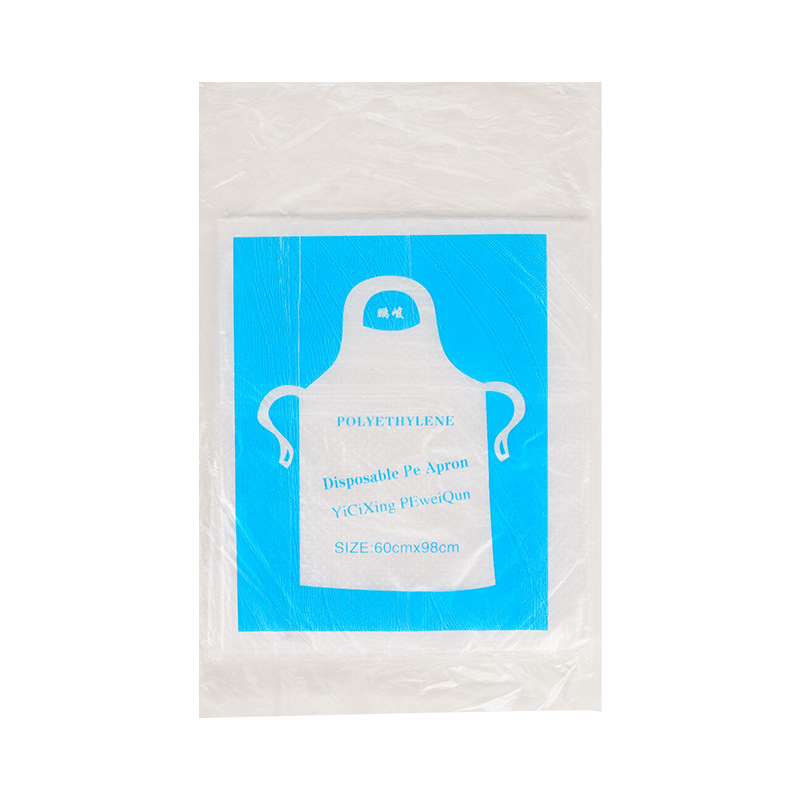 Thickened Disposable Apron Separate Packaging Catering Hot Pot Barbecue Shop Special Adult Children Painting Plastic pe