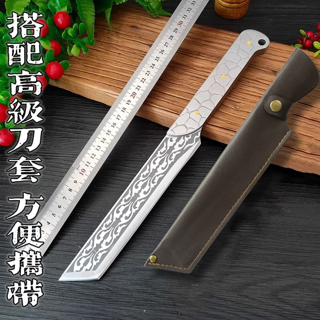 Ice Soul Chopping Knife Longquan Hand-Forged Integrated Outdoor Survival Knife Outdoor Knife Household Small Bone Chopping Knife Chopper