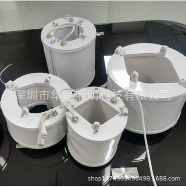 LED outdoor hoop light colorful full color ring light road lighting led bridge cable light RGBW pole light