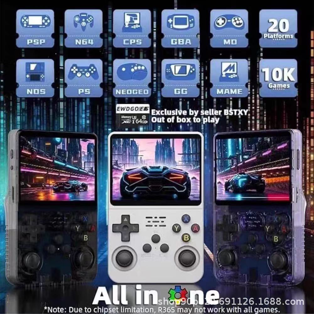 Cross-Border Popular R36S Open Source Handheld Game Console Retro Gba Classic Fc Arcade Portable Psp Game Console