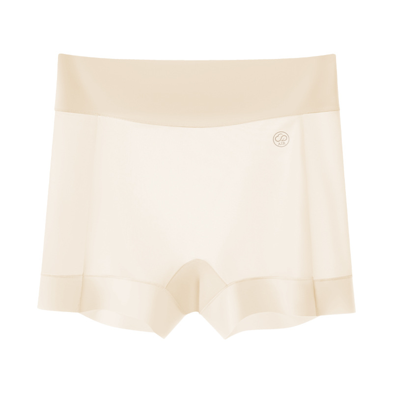 Safety Pants Women's Anti-walking Silk Bacteriostatic Crotch Thin Seamless Ice Silk Panties Two-in-One Non-hemming Leggings