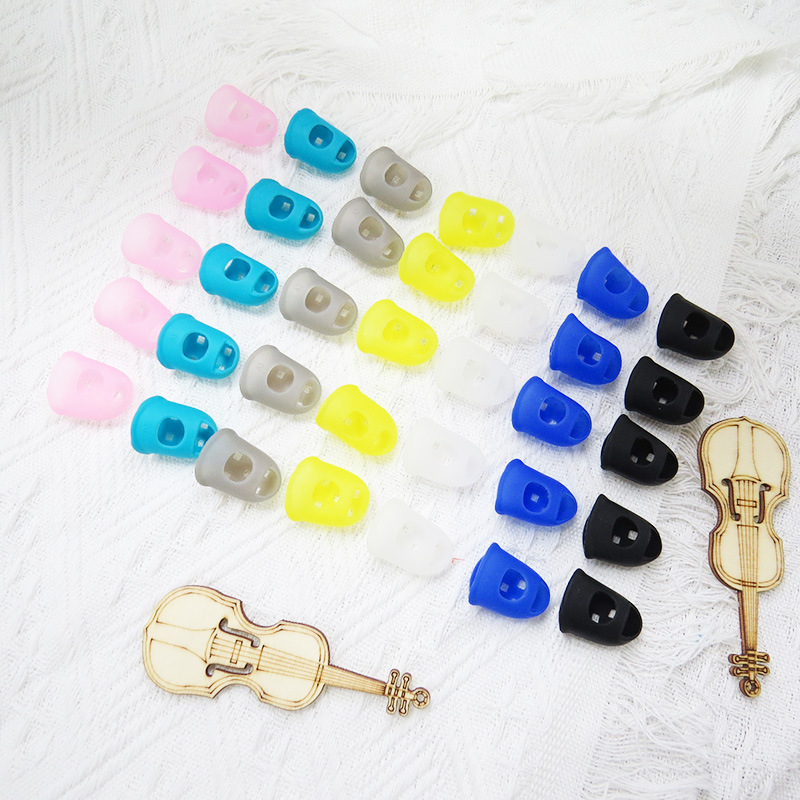 Factory direct supply silicone guitar Finger Set left hand pain-proof finger set thumb piano Ukulele guitar accessories