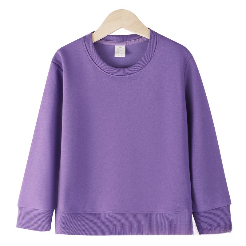 Children's Crewneck Heavy Wear Custom Printing Logo Advertising Shirt Class Wear Group Wear 320g Cotton Candy Wear