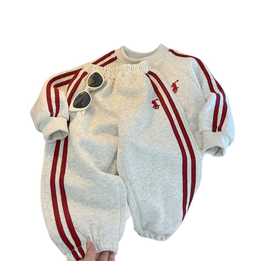 Children's Sweat suit Spring and Autumn Long-sleeved Trousers for Boys and Girls Korean-style Western-style Sports Two-piece Children's Clothing