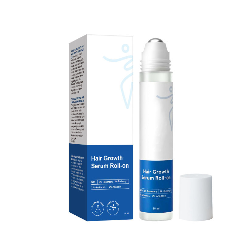 Cross-Border Unscented Hair Roller Ball Essence Gently Cares for Scalp and Nourishes Hair Roots Roller Ball Essence 25ml