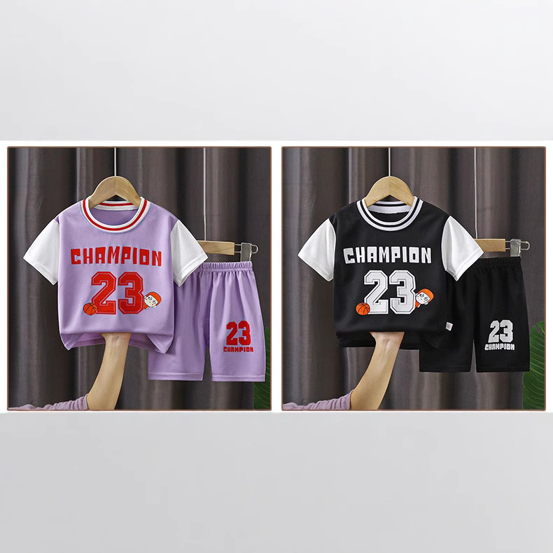 Children's Basketball Suit Sports suit Girls Quick Dry Boys 2025 New Summer Middle and Big Kids Training Sports Jersey