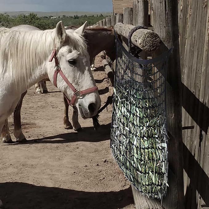 Horse Hay Bag for Equestrian Use, Horse Hay Net, Hanging Hay Bag, Hay Net Bag, Portable Horse Hay Net