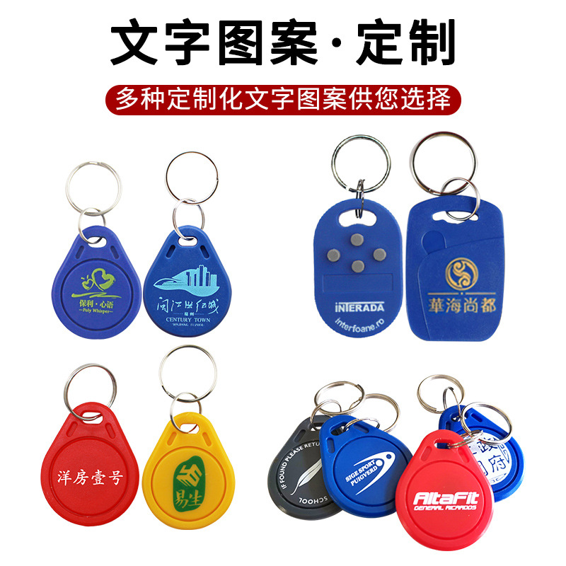 Id copy card id encryption key chain domestic T57-6 card can erase the cell entrance guard induction copy card 125K