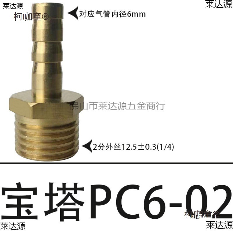 All-Copper Gas Hose 1/2 Inch Male Thread Adapter Copper Cone Nozzle External Thread Cone Metabo