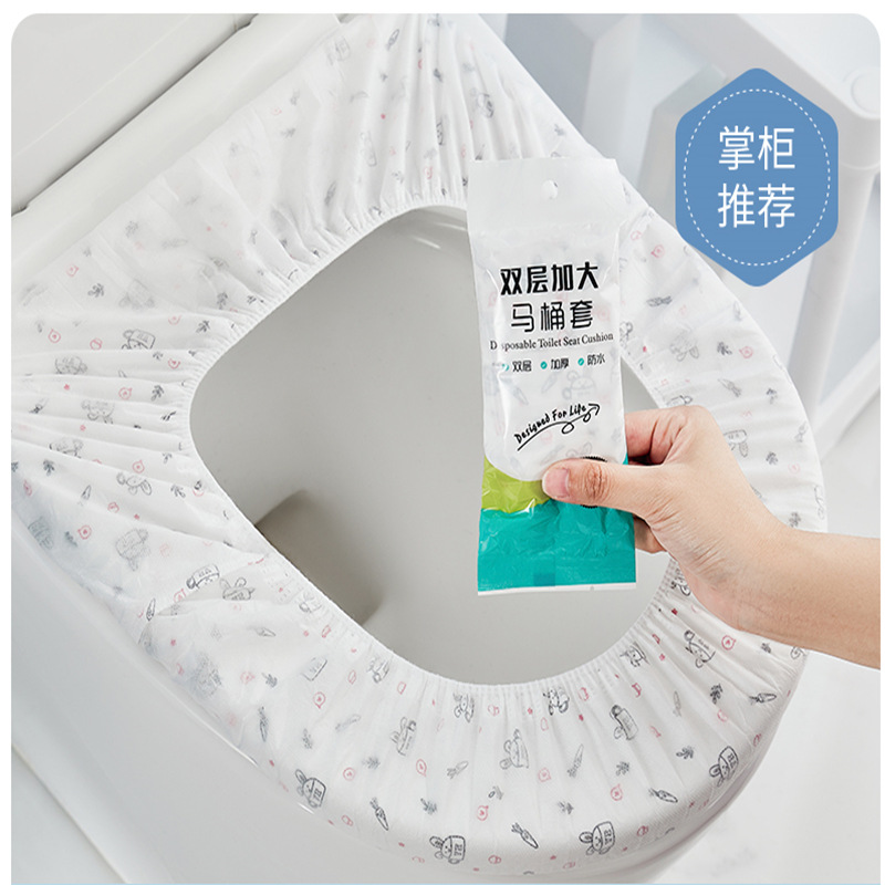 Disposable Toilet Mat Thickened Universal Summer Portable Slip-On Seat Cushion Travel Supplies Hotel Smart Toilet Cover