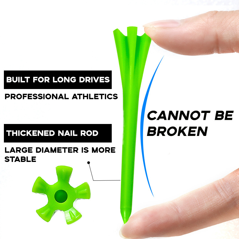 38mm golf 5 claw nail solid color 83mm golf 5 claw plastic ball nail 70mm golf ball nail manufacturer