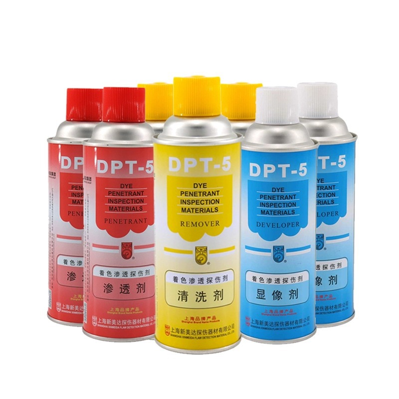 Genuine Xindeda Dpt-5 Coloring Penetrant Flaw Detection Agent Set Cleaning Agent Three-Dimensional Imaging Black Water Black Oil Contrast