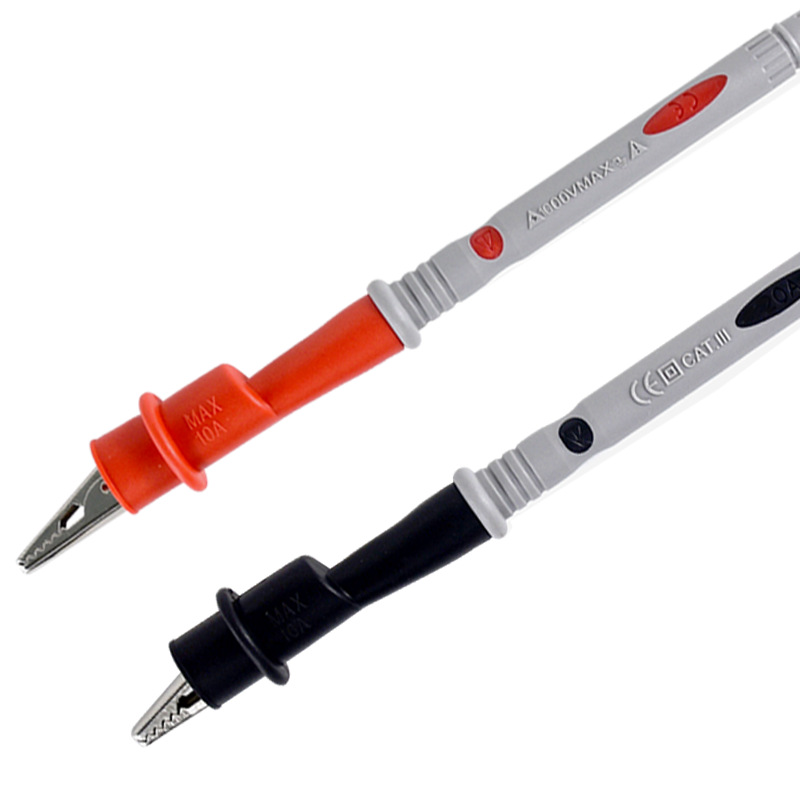 Multimeter measuring meter pen line special tip pen thin tip 1000V20A gold plated copper needle plus alligator chuck set
