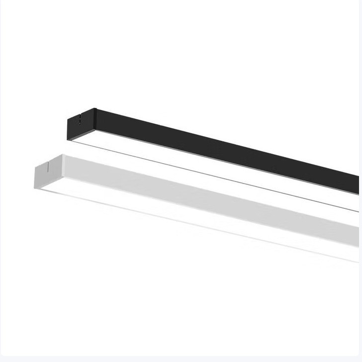 Led Light Strip Light Guangdong Zhongshan Lighting Aluminum Square Grille Light Office Supermarket Modern Flat Chandelier