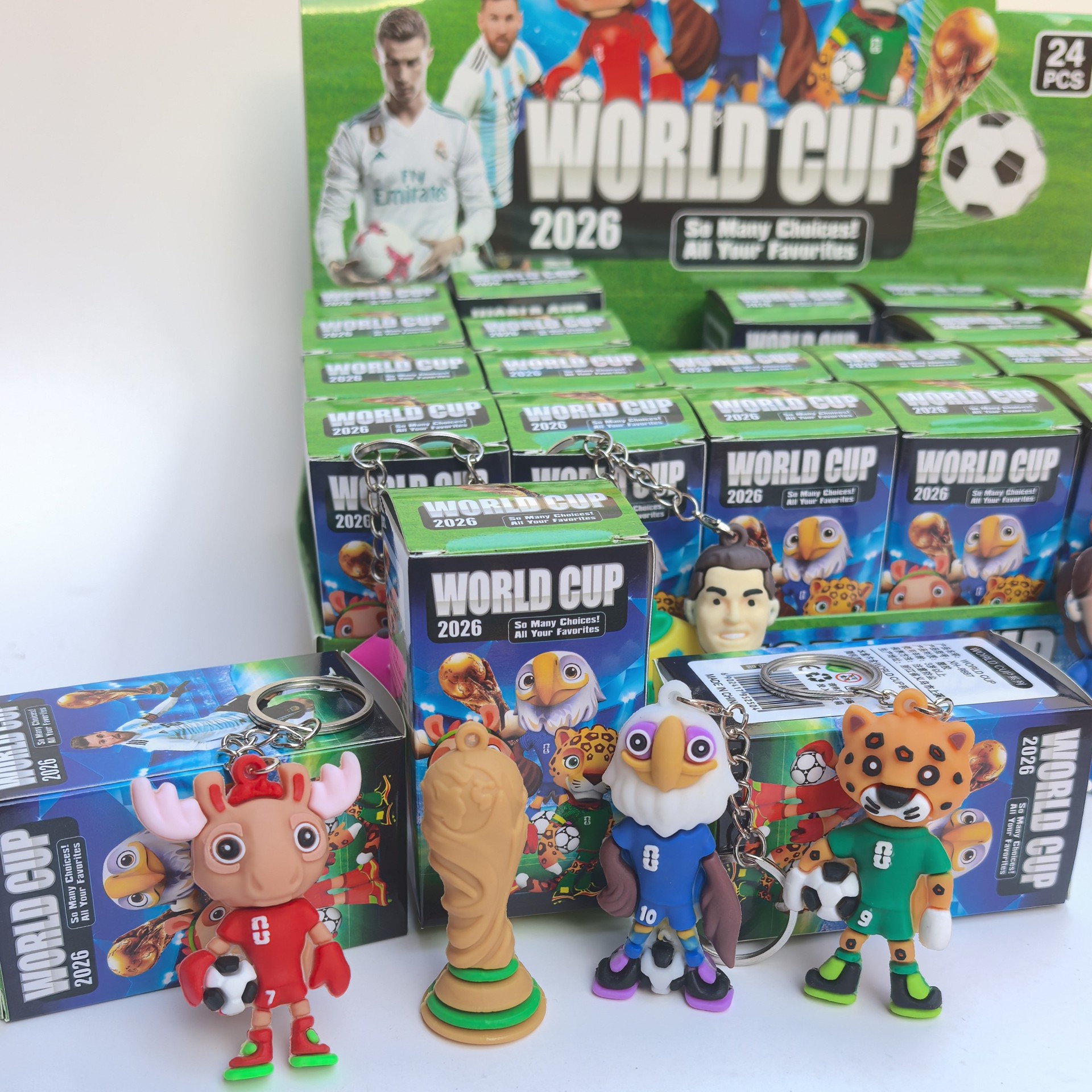 World Cup Doll Blind Box Football World Cup Keychain Toy Star Pendant School Prize Blind Box Gift