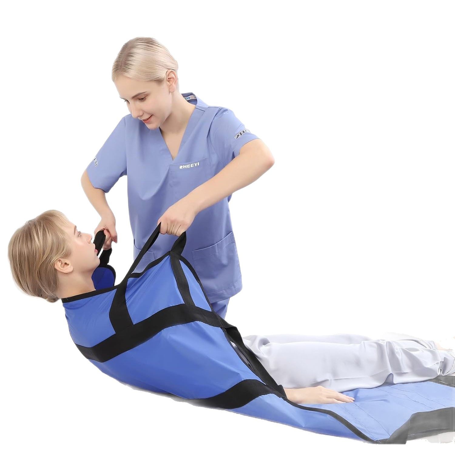 Cross-border patient handling turn-over shift mattress bed sheet for disabled paralyzed elderly movable bed sheet mattress