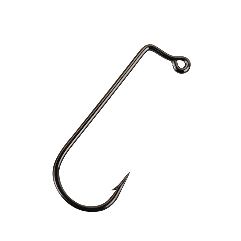 Straight angle hook bulk Luya hook crank lead hook fake bait hook sea fishing pipe with bent handle barbed fishing gear wholesale