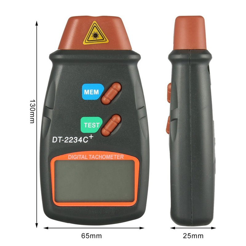 Infrared Tachometer Dt-2234C+ Electromechanical Tachometer Laser Tachometer Non-Contact Tachometer